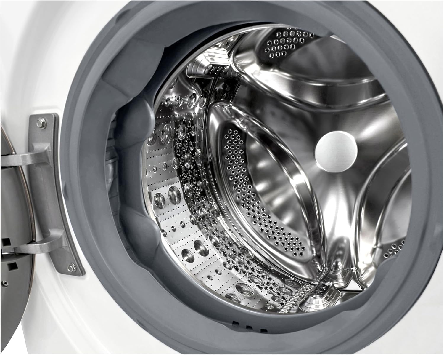 LG AI DD F4R7010TSWG Lavatrice 10 kg Classe A -10%, 1400 Giri, Carica Frontale con Oblò in Vetro Temperato, Funzione TurboWash 360, Vapore su 7 Programmi, Wi-Fi, Libera installazione, Serie R7, Bianca