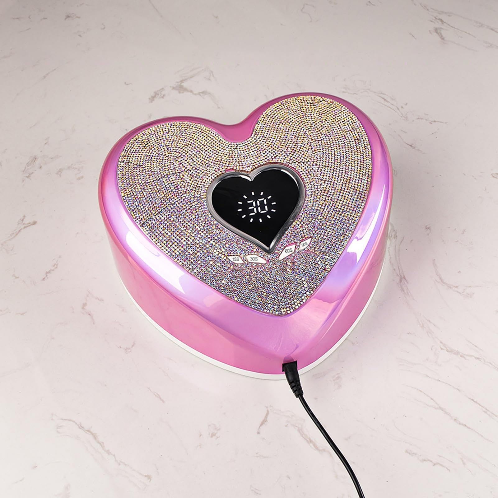Lampa LED do Suszenia Paznokci 96W Maszyna do Manicure z 39 Diodami LED | Szybka Suszarka do Lakieru Paznokci z 4 Ustawieniami Timera Dla Kobiet, Żon, Dziewczyn, Partnerów, Rodziny i