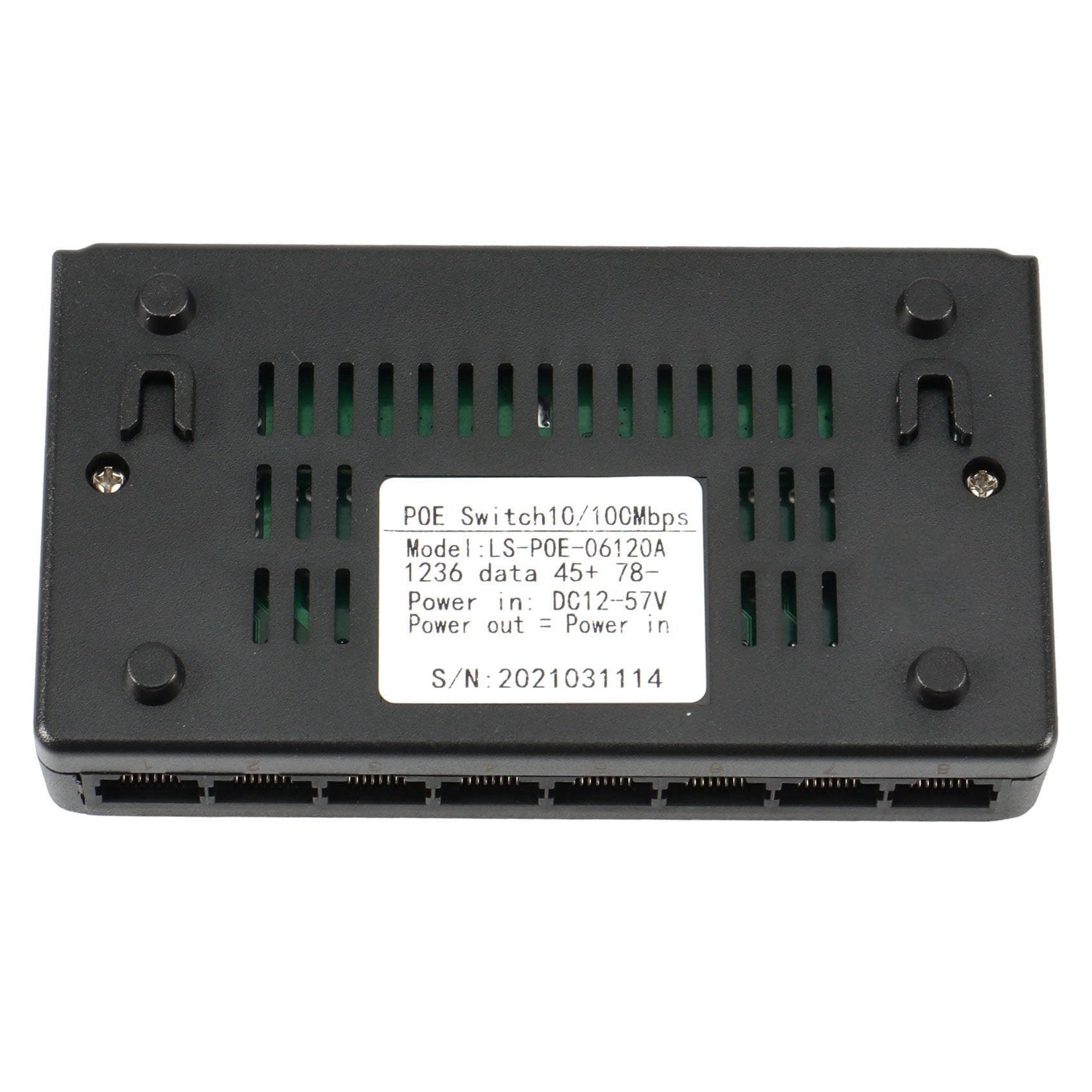 ISTOVO 6X 8 Porte 6 + 2 Poe Switch Injector Power al RJ45 Ethernet Adattatore di Alimentazione Famiglia di Rete 10 / 100M per Telecamere