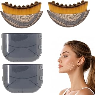 Cepillo facial de contorno linfático, 2 pieza...