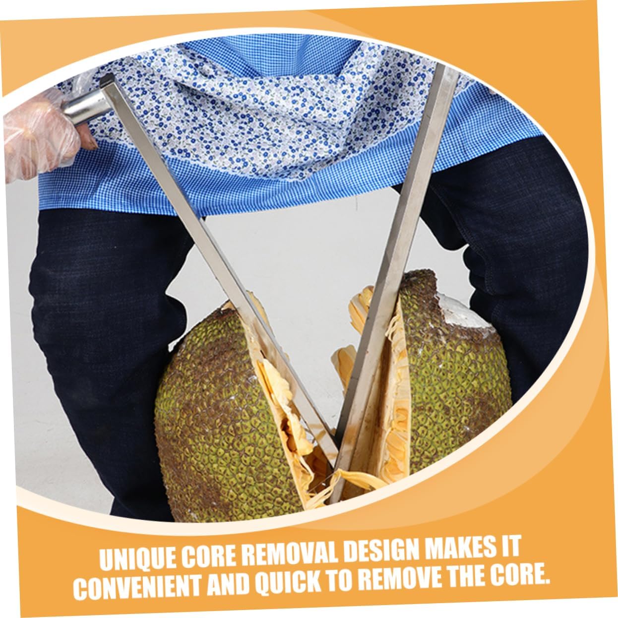 Stainless Steel Jackfruit Opener Heavy Duty Fruit Core Remover Ergonomic Kitchen Gadget Quick Easy Jackfruit Corer Opener