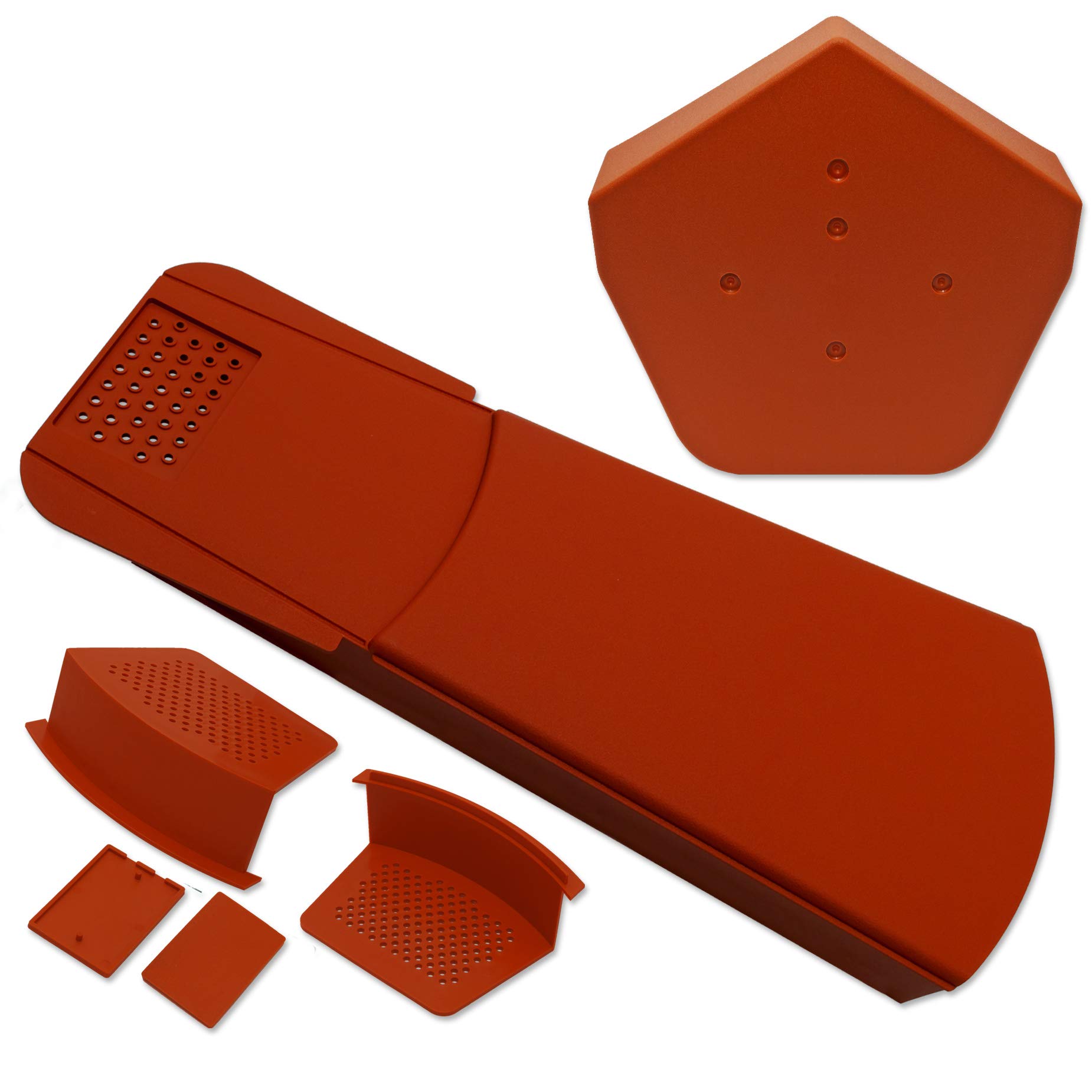 EasyVerge U Dry Verge Kit Gable Roof Edge (44 Pack) - Angled, Terracotta