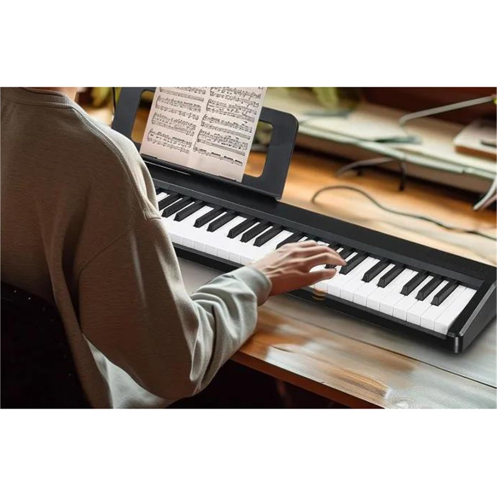 Pianino Elektroniczne 88 Klawiszowe Składane Pianino Elektroniczne Półważone Profesjonalny Instrument