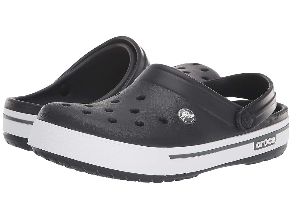 

Crocs Crocband II.5 Clog (Black/Charcoal) Clog Shoes