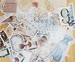 260 Pièces Vintage Scrapbook Fournitures ScrapBook Paper Pack, yuuzue Stickers Papier Décoratif Scrapbook Collection pour Journal Arts Crafts Album Journals Planificateurs, Accueil