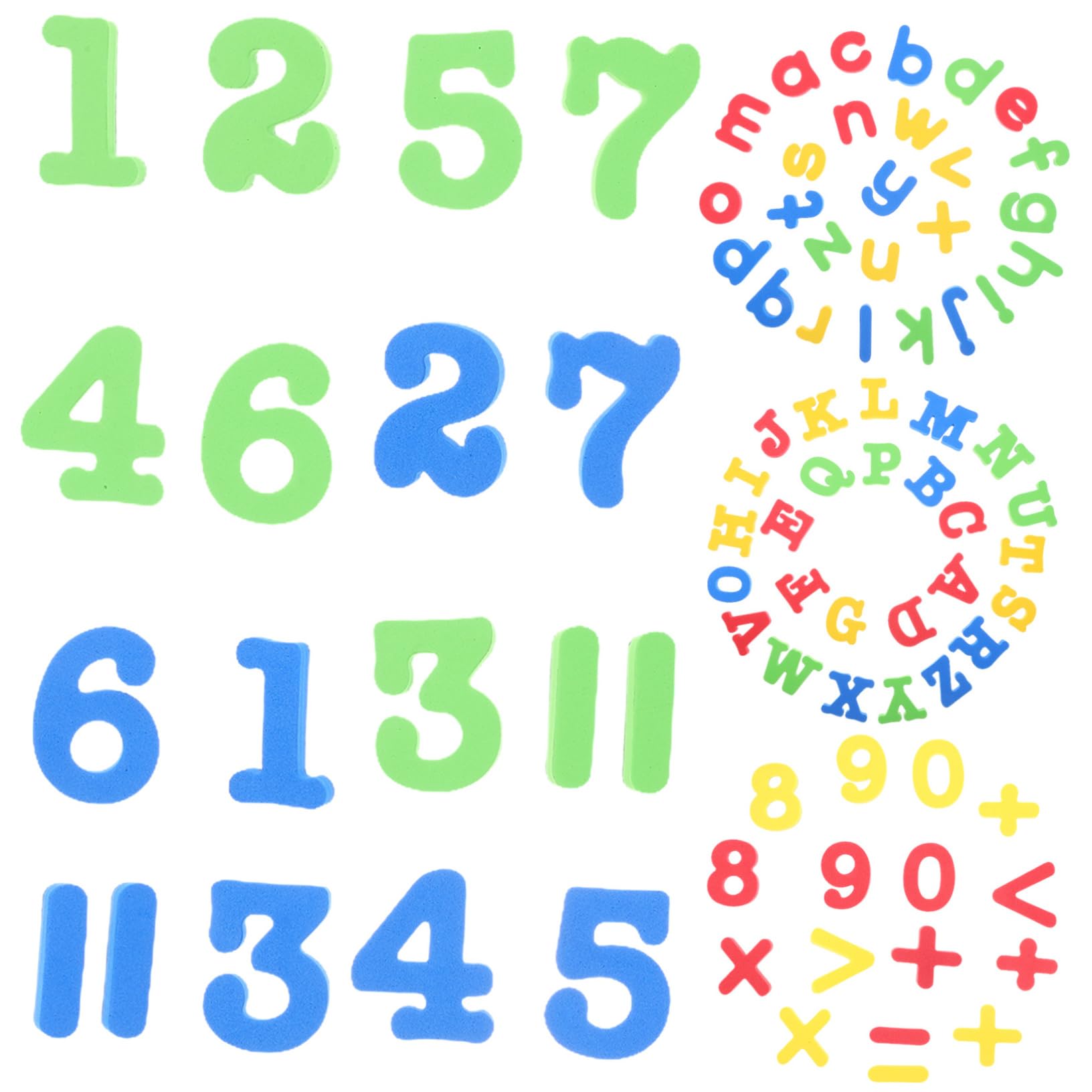 NUOBESTY and Fridge 84pcs Alphabet Numbers Educational Sticker for Refrigerator Decorative for