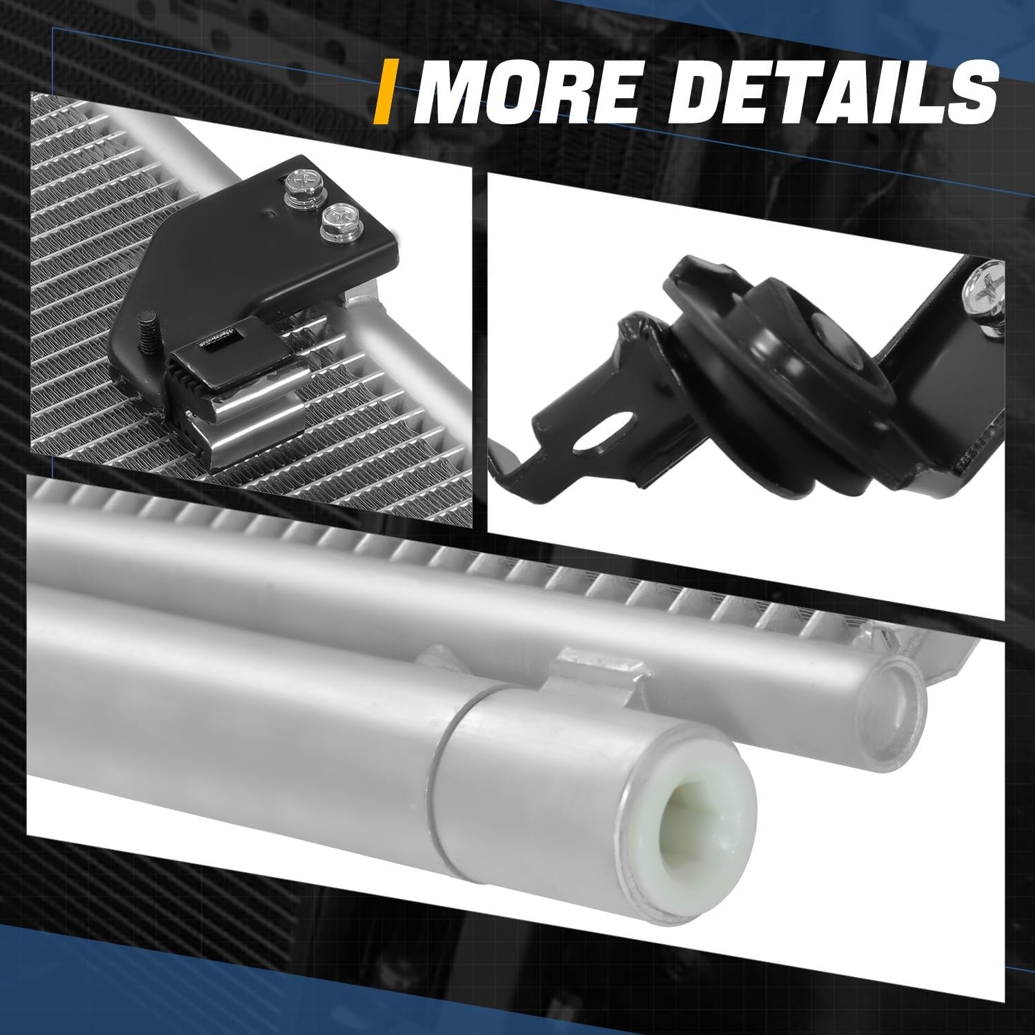 Auto Dynasty Aluminum A/C Condenser Compatible with 2007-2014 Toyota FJ Cruiser, TO3030207, DPI 3579, 07 08 09 10 11 12 13 14