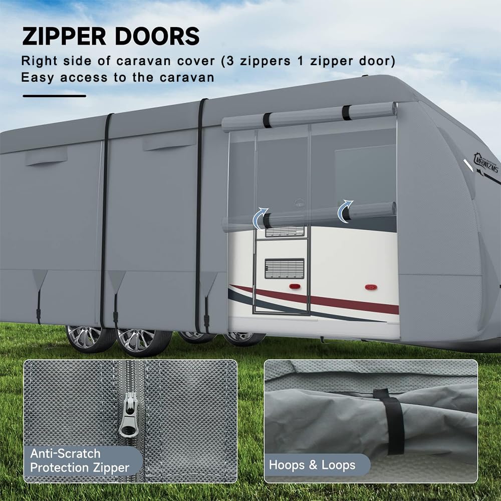 Copertura Camper 420D Resistente UV/acqua | Telo Impermeabile Per Caravan E Roulotte (650x300cm) - Foto 13