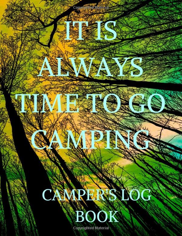 Camping Adventures Logbook: Record Memories from RV Trips & Cottages