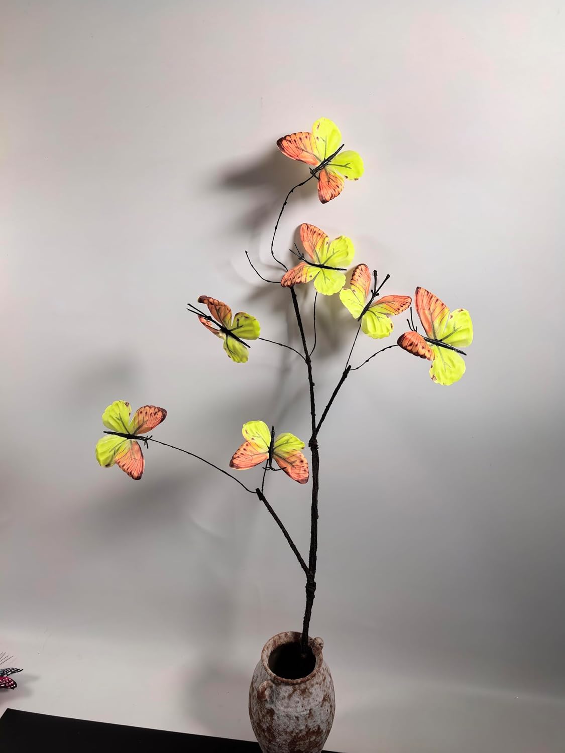YCHTEWY-Artificial Butterfly Branches - Vibrant & Realistic Decorations for Home, Office, Weddings, & Events (A)