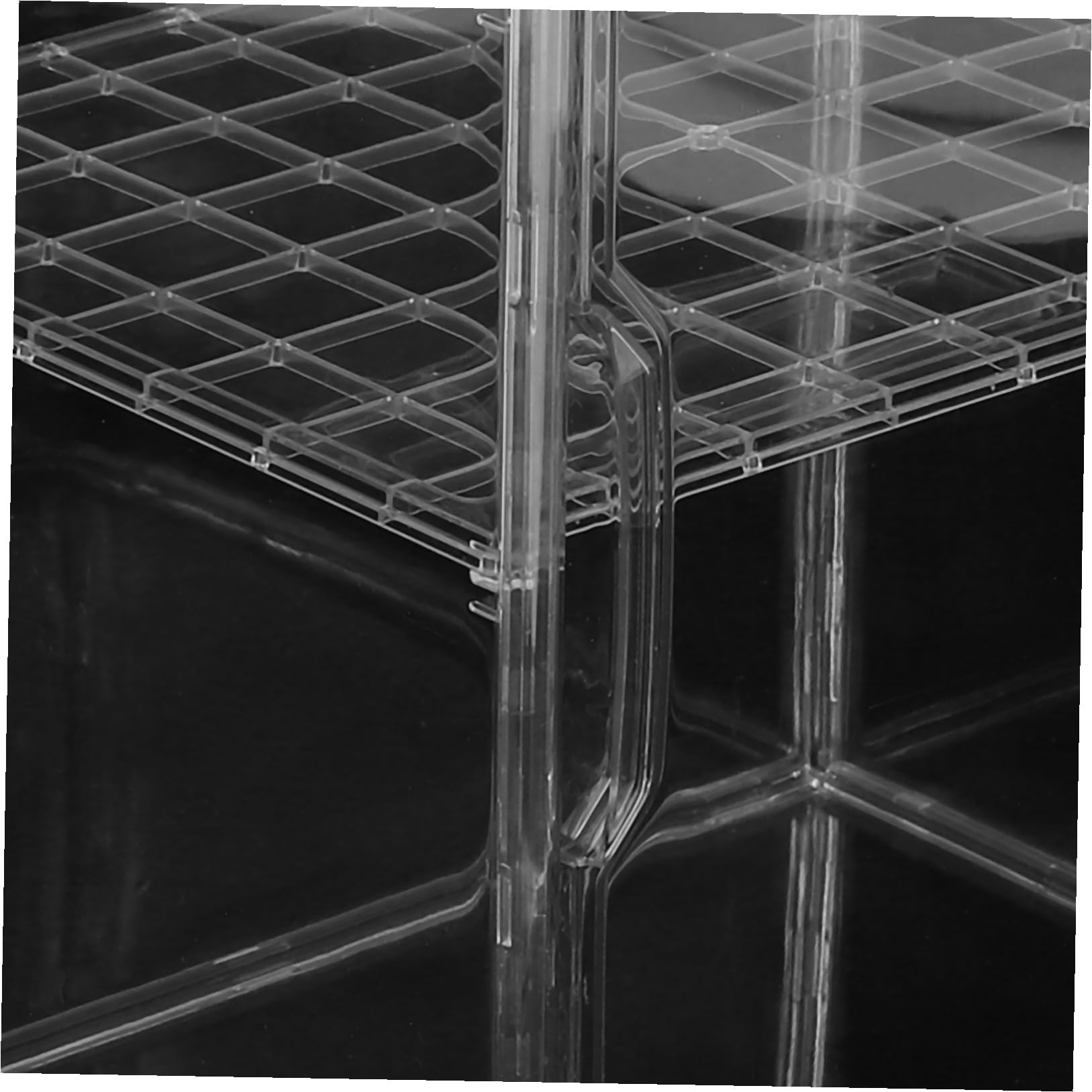 Organizador Transparente con 3 Niveles para Biberones de Ñiño de Acrílico Estante Ajustable y Puerta Magnética para Cocina y Baño