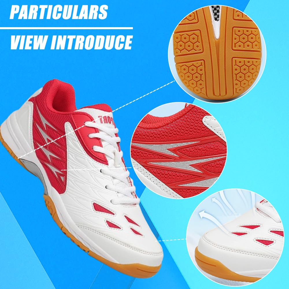 Hixingo Zapatillas Deportivas Hombre, Entrenamiento Corte Anti-Slip Zapatillas Hombre, 38-48 EU Zapatillas Running Hombre de Bádminton Tenis, Interior y Exterior Deportivas Hombre