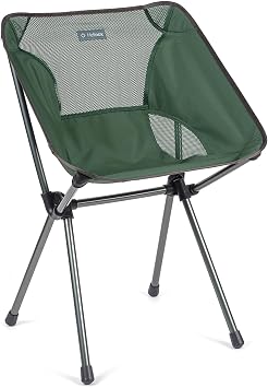 Helinox Cafe Chair Collapsible Outdoor Dining Chair, Forest Green