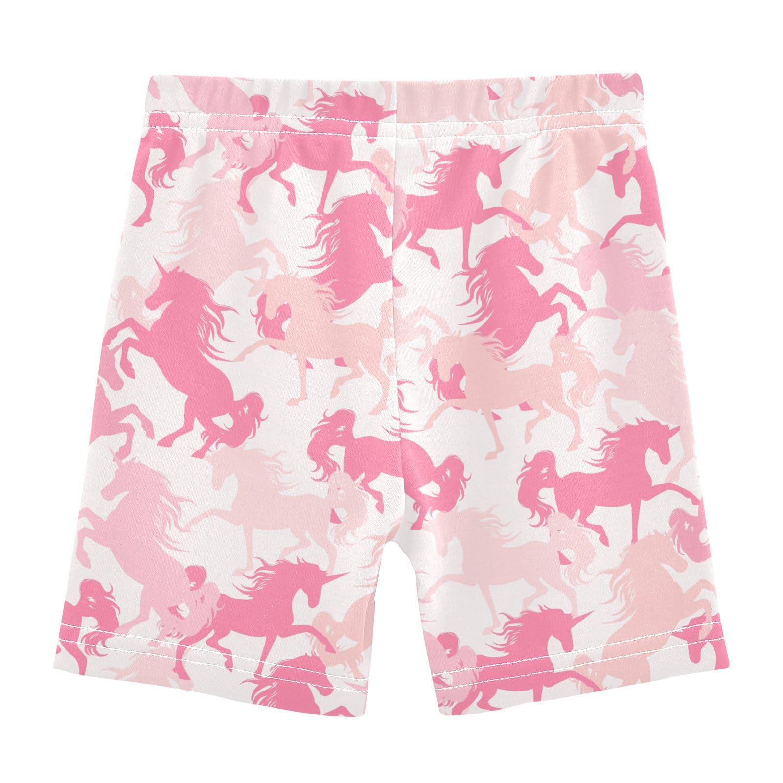 JHKKU Girls Unicorn Shorts Cotton Cartwheel Bike Kids Biker Under Dress Dance Short Girl Clothes 8Y