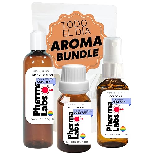Todo el Dia Feromonas Paquete Gay Bundle contiene: Colonia, Aceite Corporal y Loción Corporal (3 artículos) (3 artículos) - para él [atraer hombres]