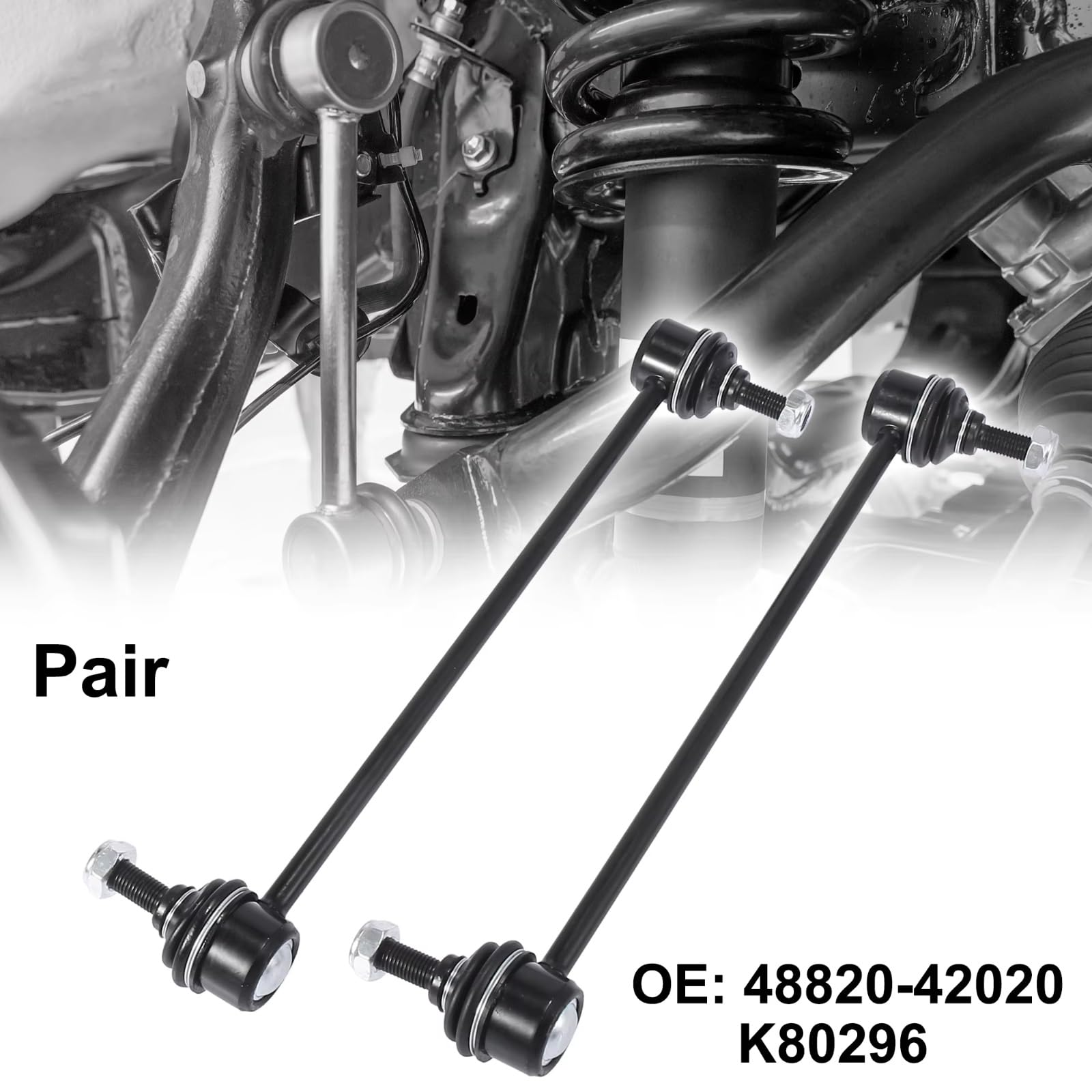 1 Paar Stabilisatorstreben vorne 48820-42020 K80296 Kompatibel mit Ford Escape 2005 2006 2007 2008 2009 2010 2011 2012