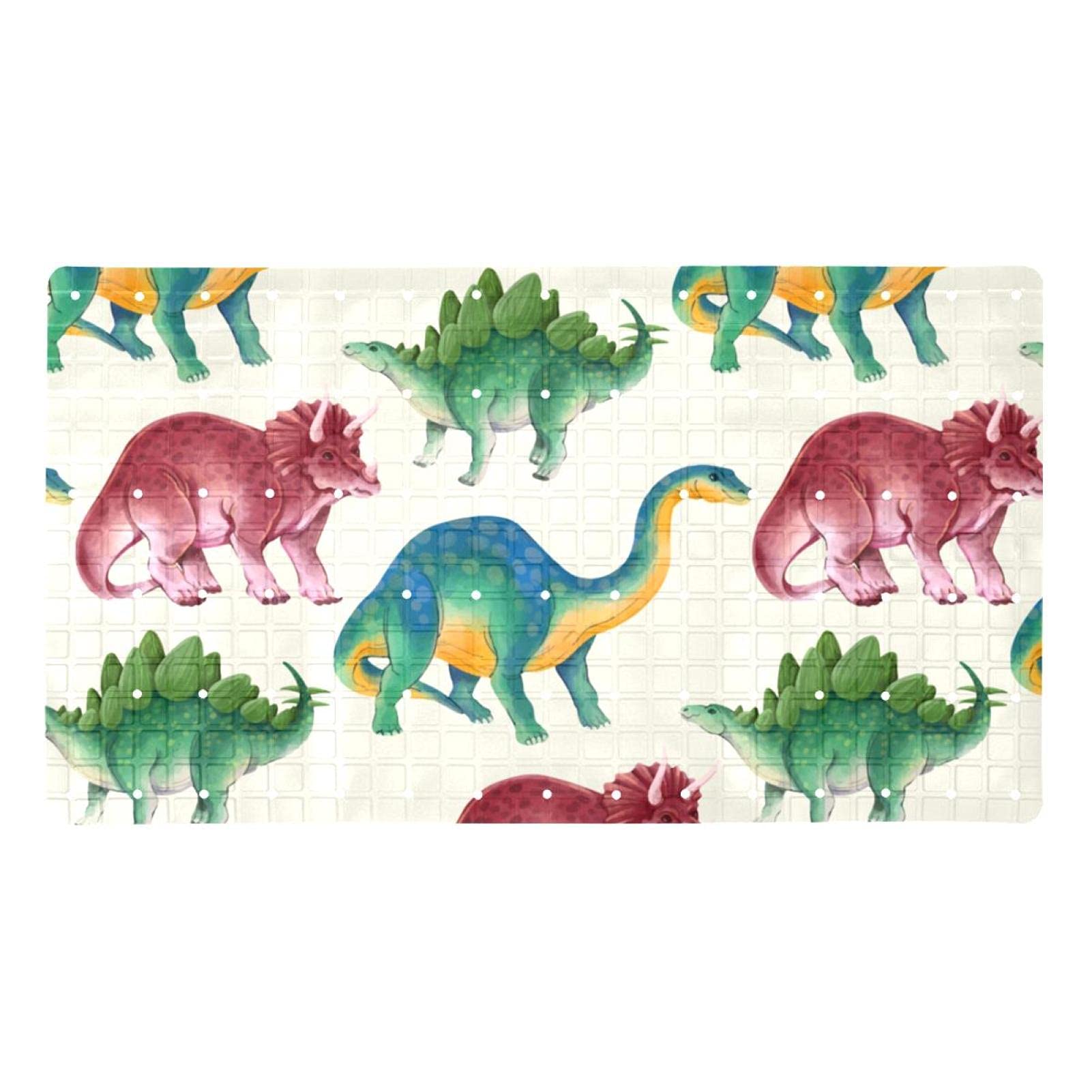 Tapis de bain antidérapant douche enfant dinosaure ventouses