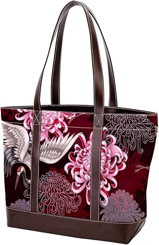 NaiiaN Borsa a tracolla leggera Borsa Shopping Stile giapponese Modello senza  cuciture Uccello Fiore Gru Borse a tracolla Borsa tote per madre Donna  Ragazze Studente : Amazon.it: Scarpe e borse