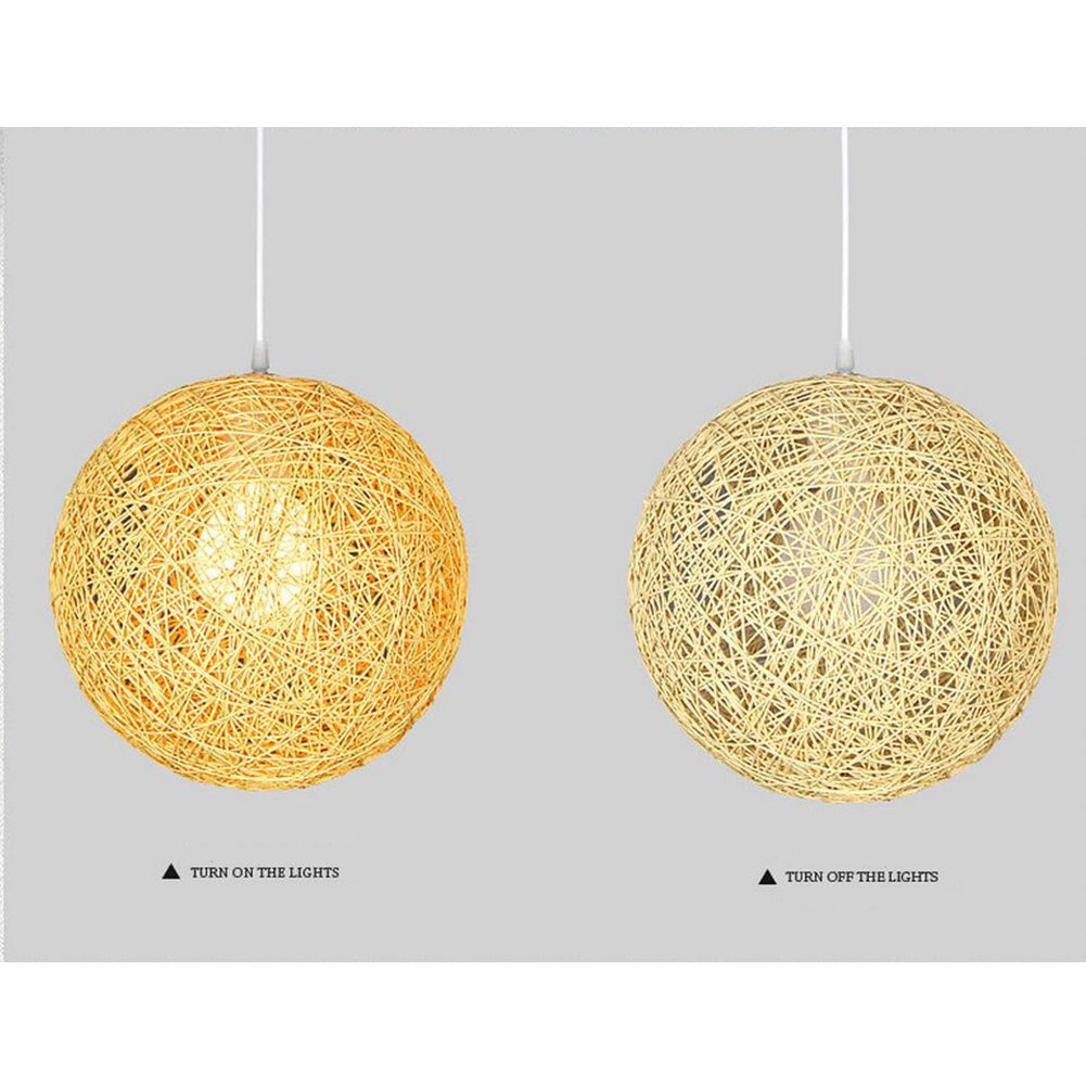15Cm Abat-Jour Rond, Suspension Lustre Abat-Jour Boule De Vigne En 15Cm Abat-Jour Rond, Suspension Lustre Abat-Jour Boule De Vigne En