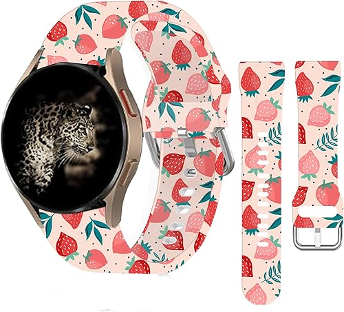 Correas deportivas de silicona de 0.787 in compatibles con Galaxy Watch 6Watch 5Galaxy Watch 4 1.575 in 1.732 inClassic 1.654 in 1.811 inWatch 3