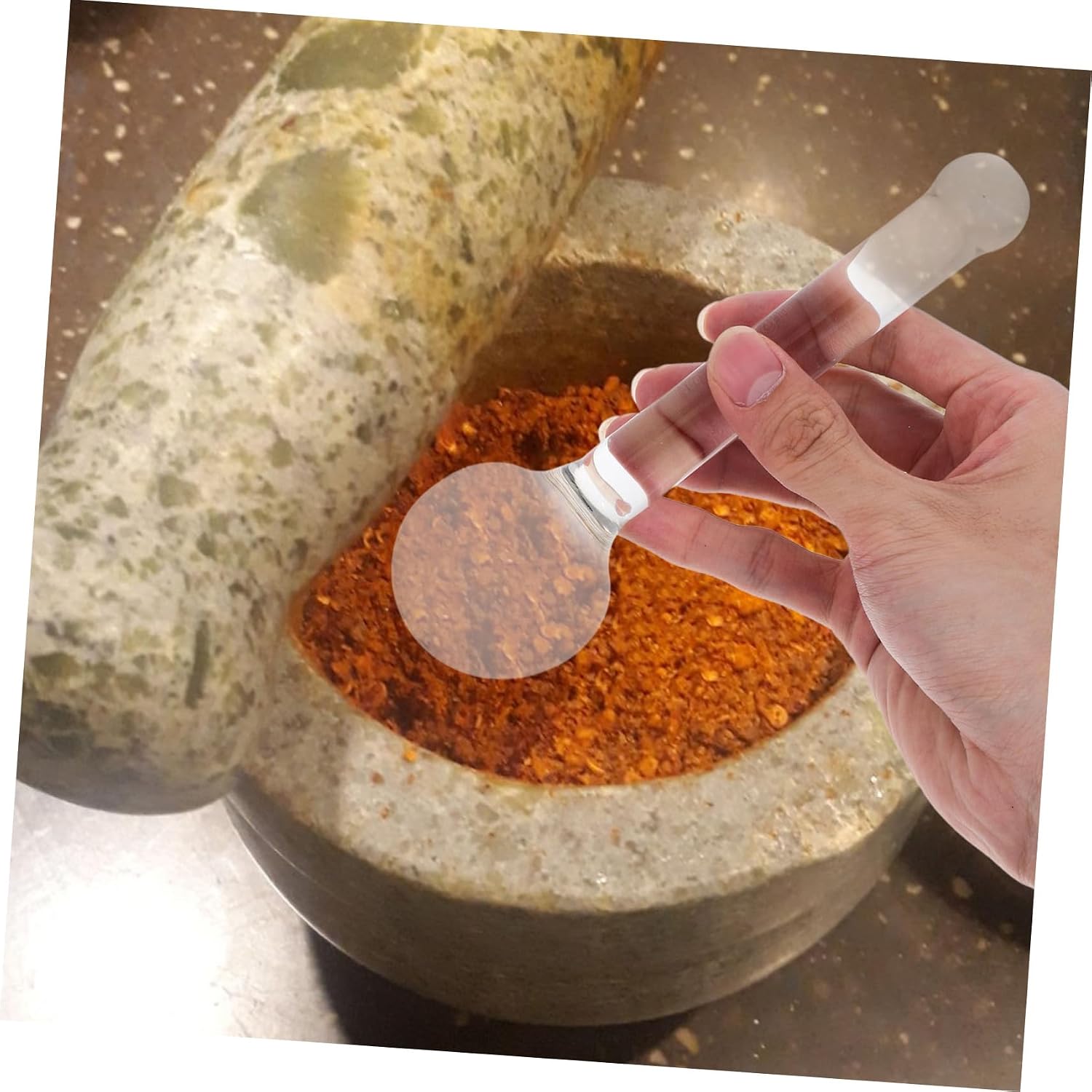Crystal Mixing Muller for Pigments and Minerals, Ergonomic Tool