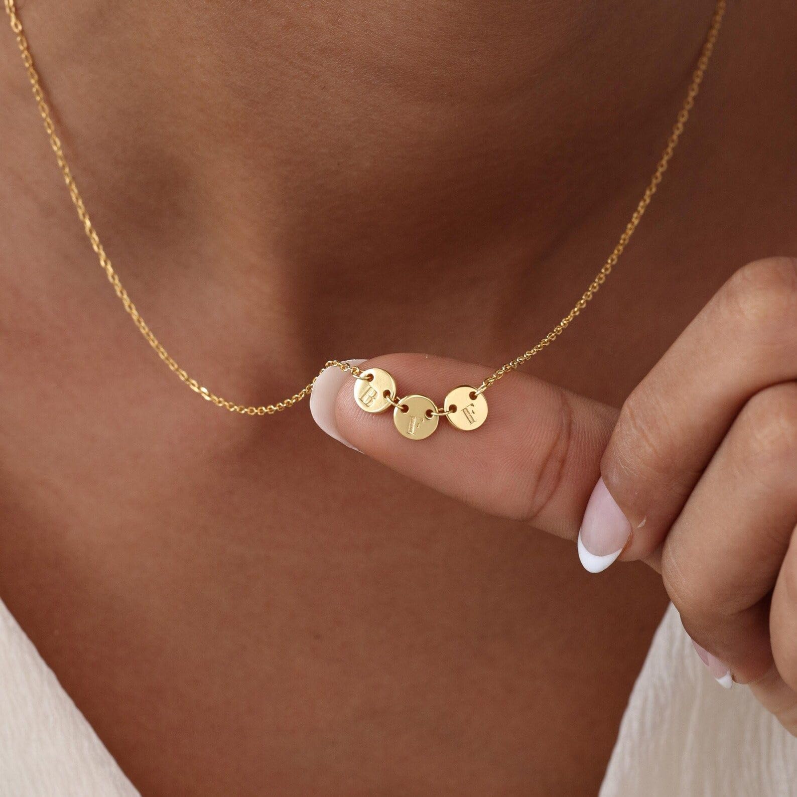 Migliore amica Collana argento sterling 925 Disco iniziale zampa Inciso ciondolo Amicizia pendente anima sorella gioielli fatto a mano su misura