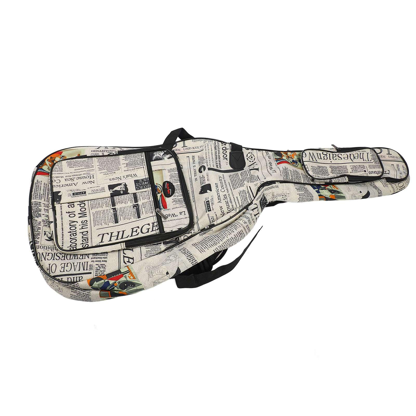 Estuche de Transporte para Guitarra 600D, Bolsa para Guitarra acústica, Tela Oxford, Correas Acolchadas con Doble Costura, Estuche para Transporte de Guitarra acústica, Acolchado (40 in)