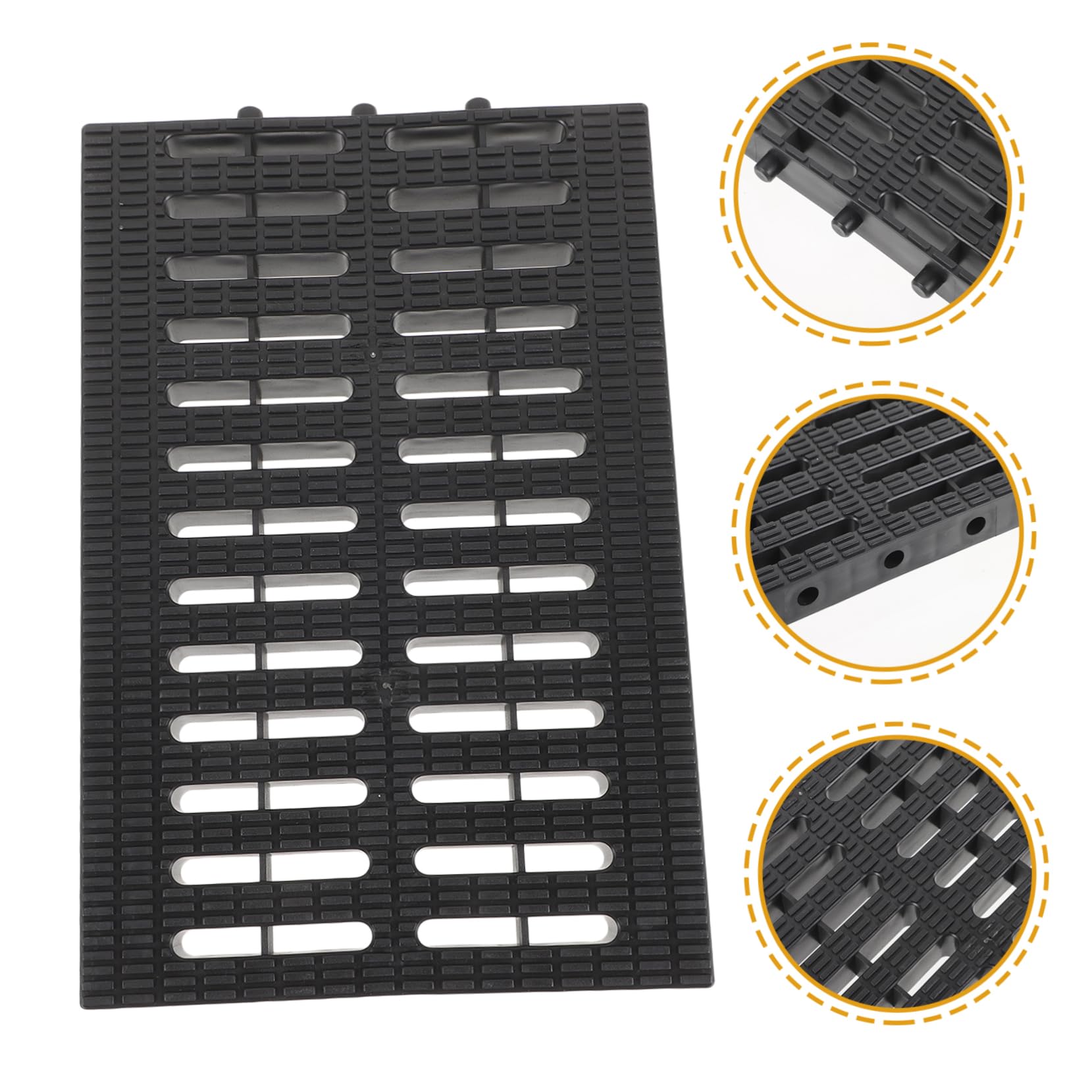 DOITOOL Rejilla De Drenaje De Plástico para Jardín Y Cocina Cubierta De Alcantarilla con Alta Capacidad De Carga Y Fácil Limpieza Ideal para Garajes Patios Y Áreas Exteriores 7.87X7.87X0.87