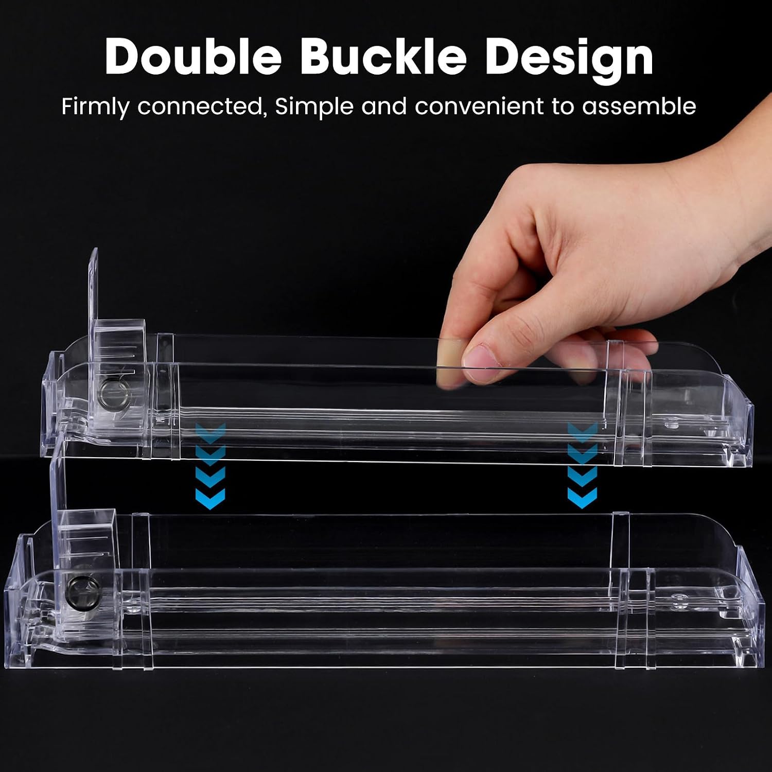 4pcs Plastic Cigarette Display Holder Rack Automatic Pusher, Convenient Organization, Versatile Use, Holds to 10 Cigarettes, for Offices and Display Cabinets