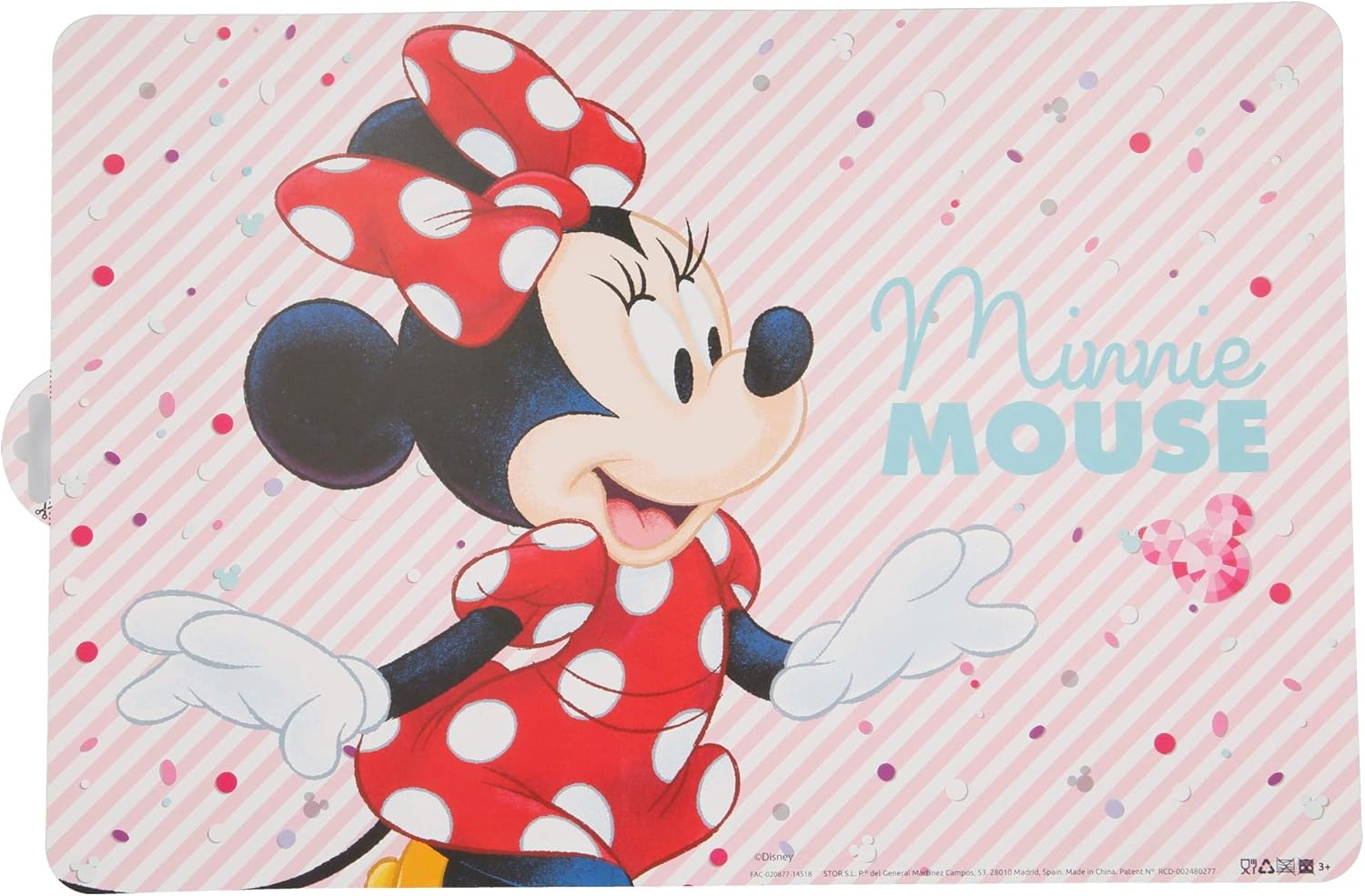 2 TOVAGLIETTE COLAZIONE IN PLASTICA MINNIE