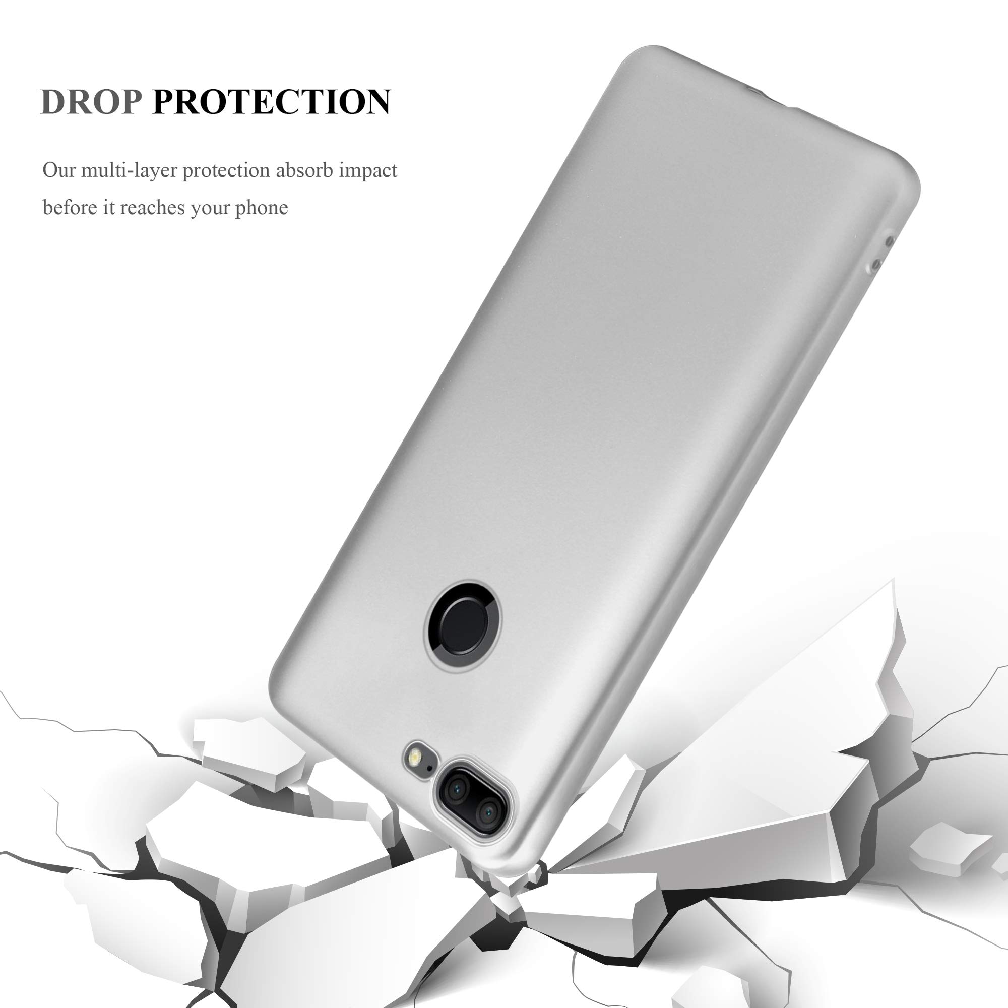 Cadorabo Custodia per Honor 6a / Honor 5c PRO in CANDY ROSSO - Morbida Cover Protettiva Sottile di Silicone TPU con Bordo Protezione - Ultra Slim Case Antiurto Gel Back Bumper Guscio