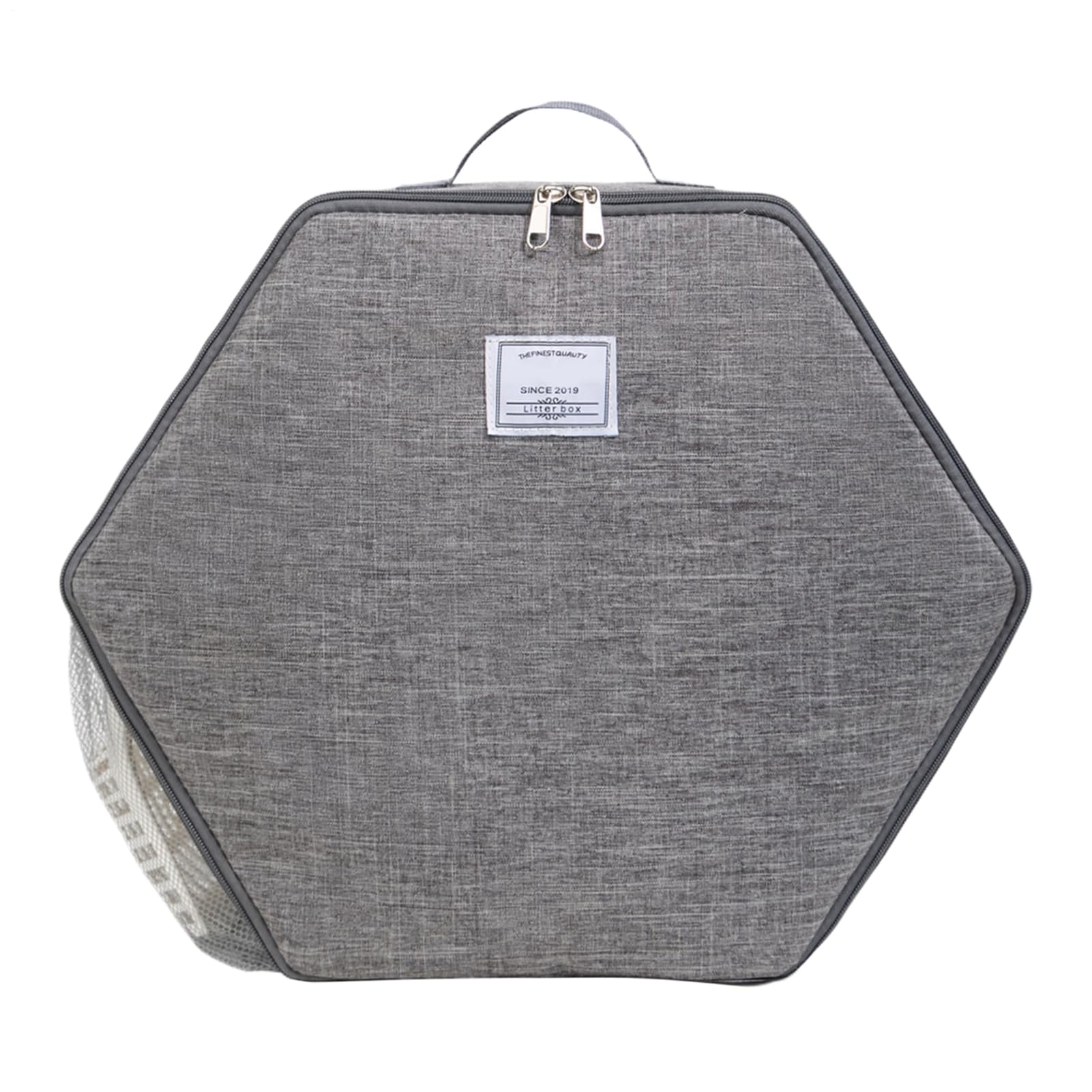 Bac à litière pour chat portable avec sac de transport pour voyages et déplacements confortables
