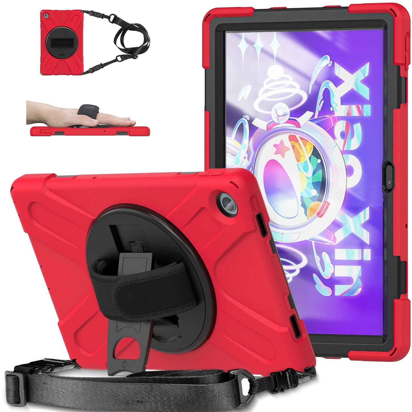 Funda Lenovo Tab M10 Plus 3a Gen TB125FU TB128FU carcasa antichoque con protector 8