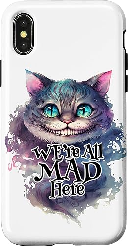 Miniatura 7 de Funda para iPhone 1212 Pro Cheshire Cat We're All MAD Here Alicia in Wonderland Quote