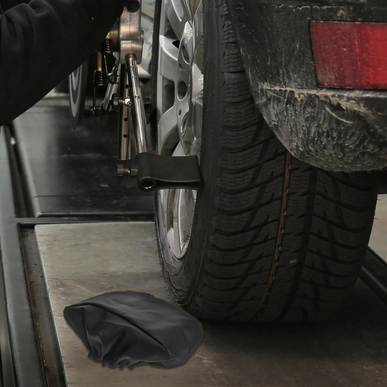 Copertura Protettiva per Verricello Elettrico in Pelle Sintetica e Poliestere Nero, Facile da Installare Protezione Solare per Auto