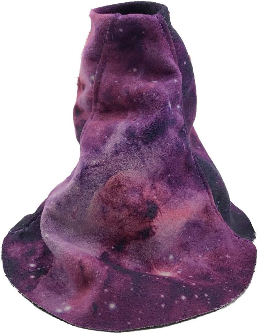 Top Stitch Trim Universal Shift Boot Galaxy Nebula Print Suede