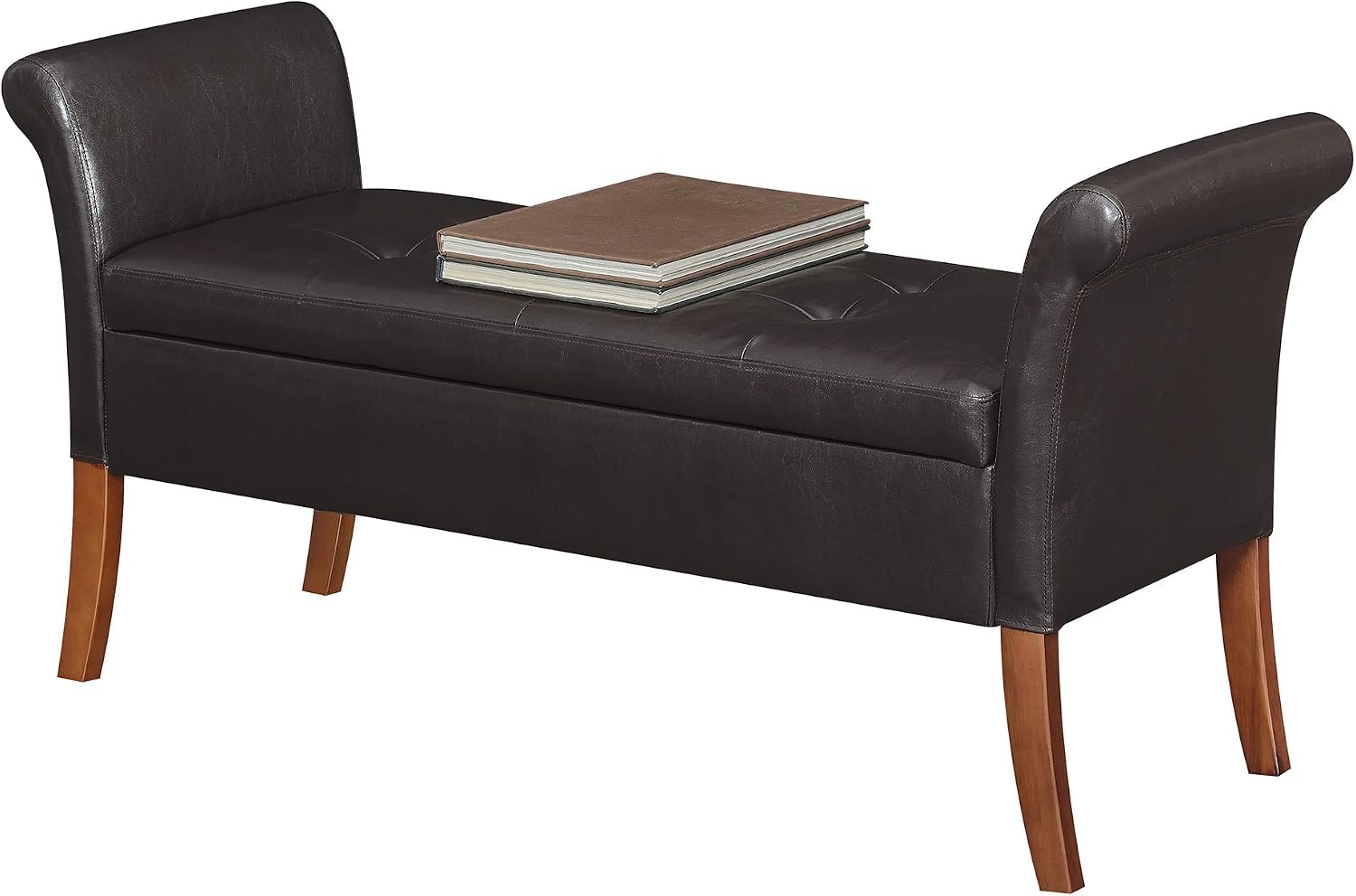 Convenience Concepts Designs4Comfort Garbo Storage Bench, Espresso