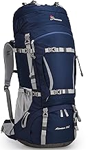 MOUNTAINTOP 70L Internal Frame Backpack Camping Backpacking Hiking Backpack for Men Women with Rain Cover