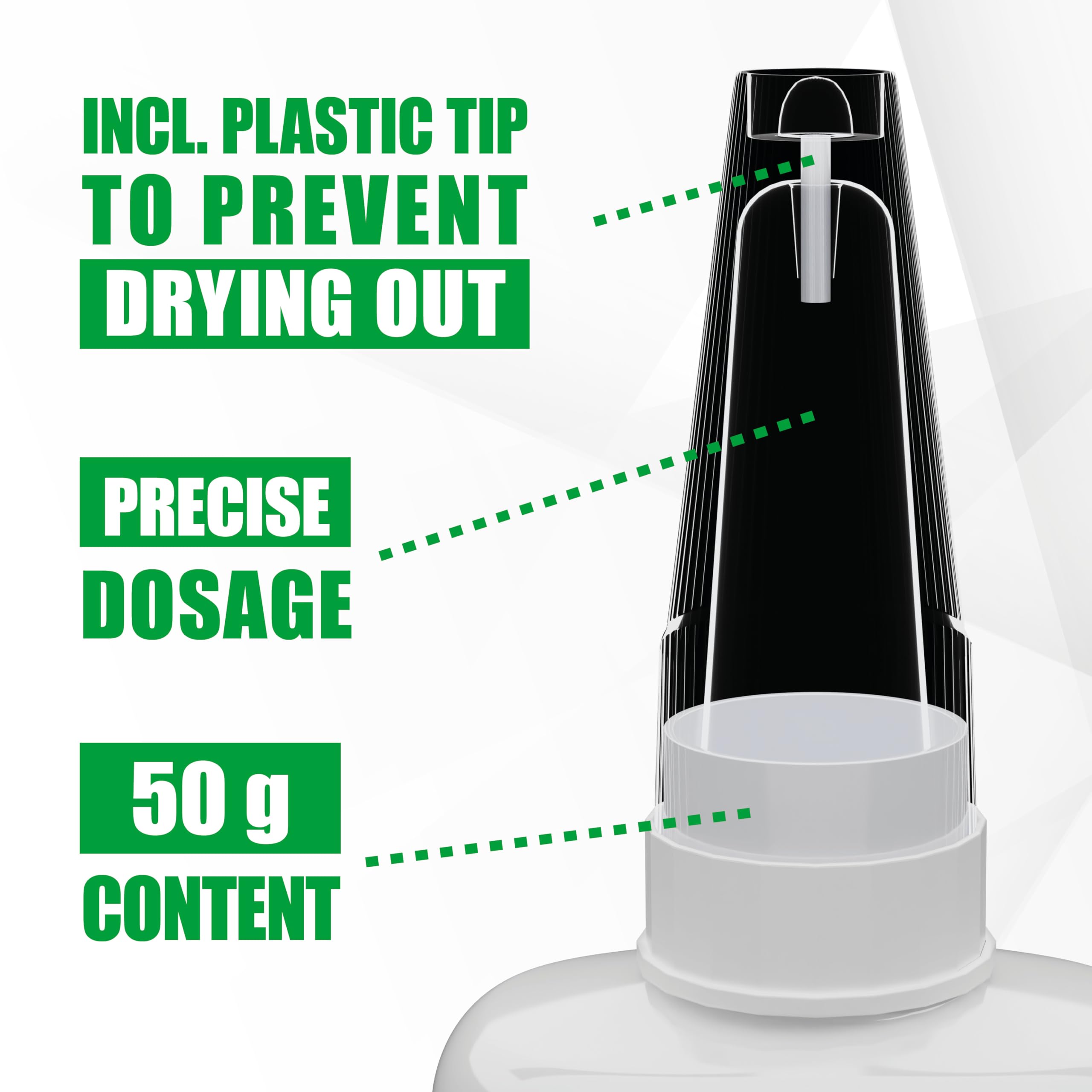 Super Attack Colla 50G - Attivatore Colla Cianoacrilica 200Ml - Colla - Foto 10