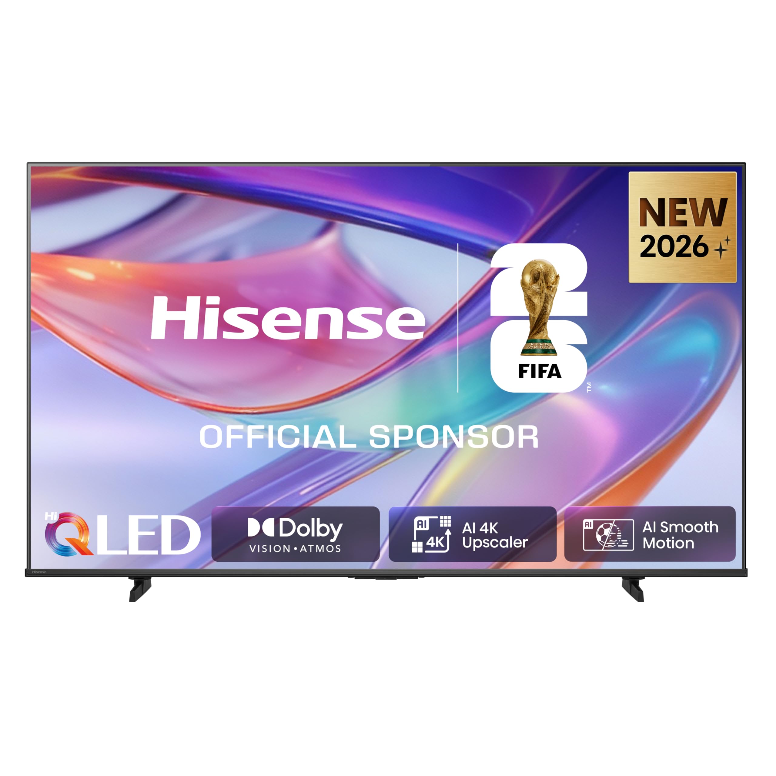 Hisense 65E7DS Fernseher 65 Zoll, 4K UHD QLED, Smart TV, Hi-View AI Engine, 60Hz Game Mode Plus, Dolby Vision IQ, HI-QLED Colour, Filmmaker Mode, AI Smooth Motion, Airplay, Sprachsteuerung[2026]