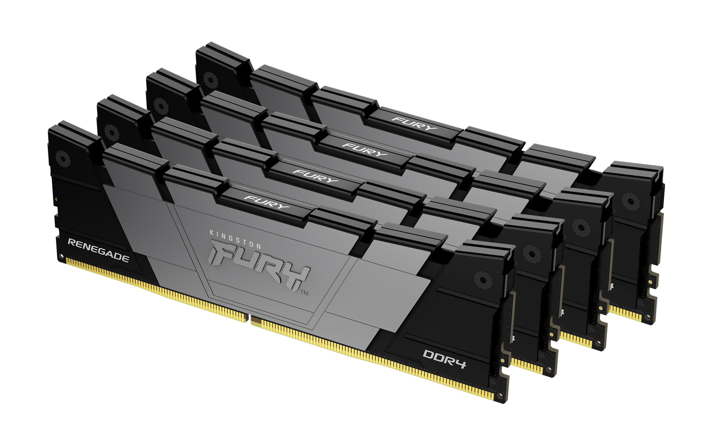 Kingston FURY Renegade 128GB (4x32GB) 3200MT/s DDR4 CL16 Desktop Memory Kit of 4 | Intel XMP | AMD Ryzen | KF432C16RB2K4/128