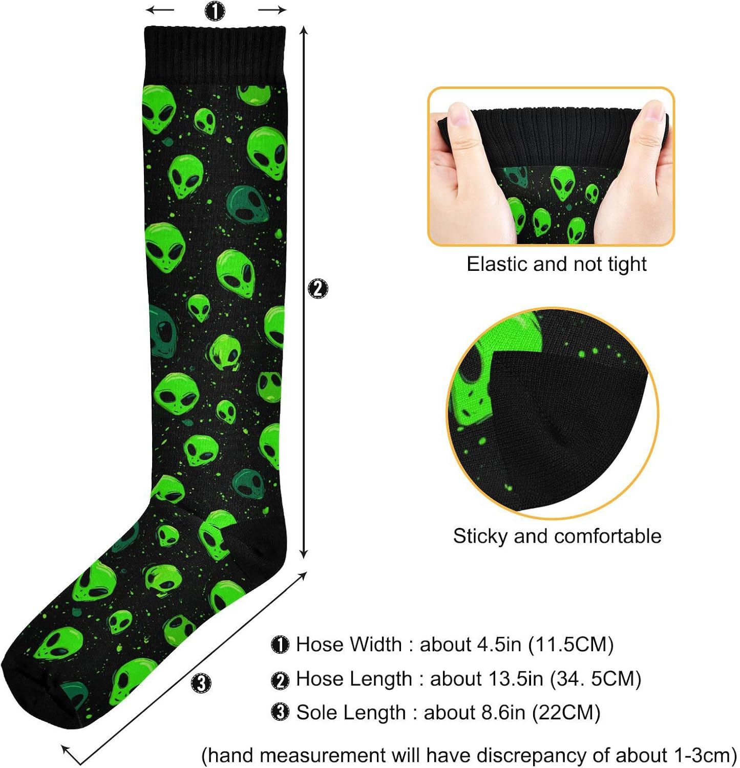 Wusikd Milk Cow Compression Socks for Women and Men Circulation Flowers Long Socks for Athletic Running 2 - Image 4