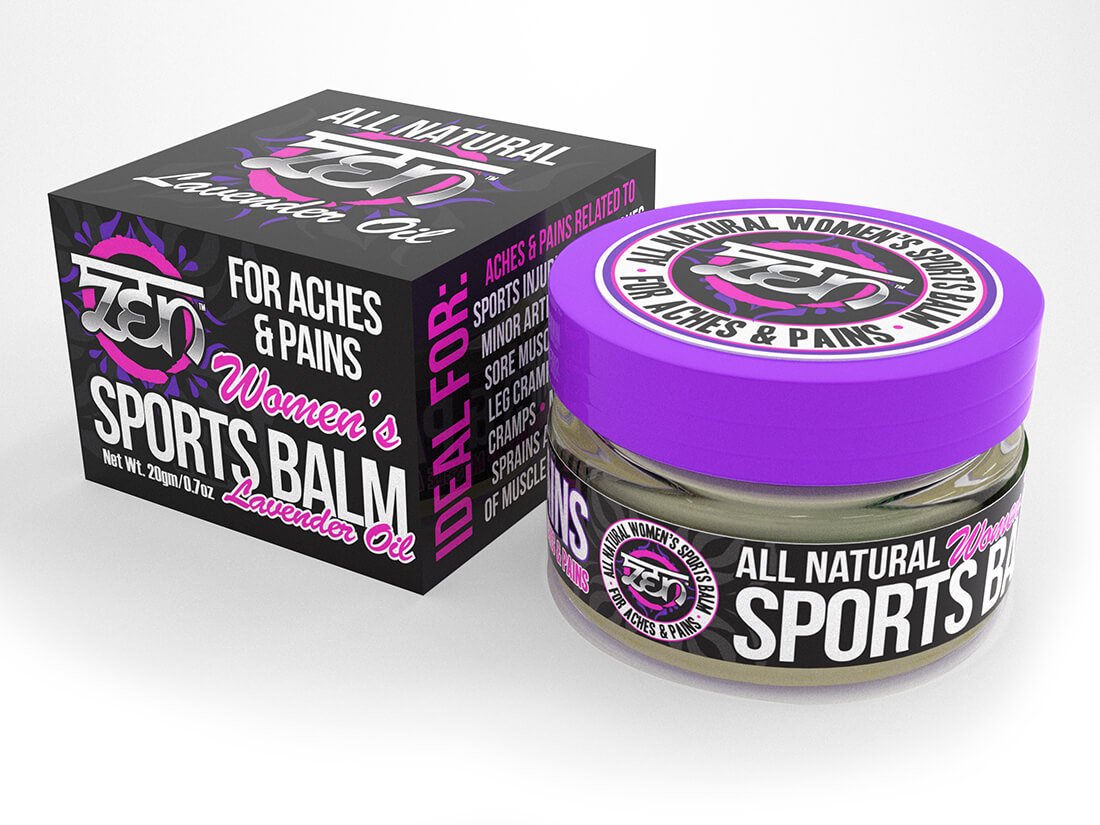 Zen All Natural Sports Balm to Relieve Aches & Pains Related to