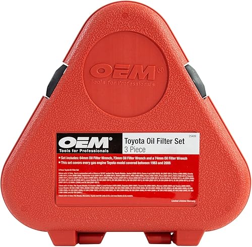 Miniatura 5 de OEMTOOLS 27199 Juego de llaves de tapa de filtro de aceite (9 piezas), 1 paquete