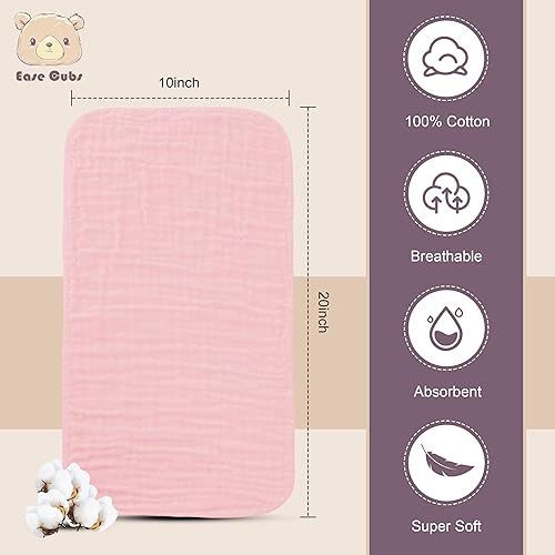 Miniatura 2 de Paños de muselina para eructos, grandes, 100% algodón, para niños y niñas, artículos esenciales para bebés, extraabsorbentes y suaves, para registro