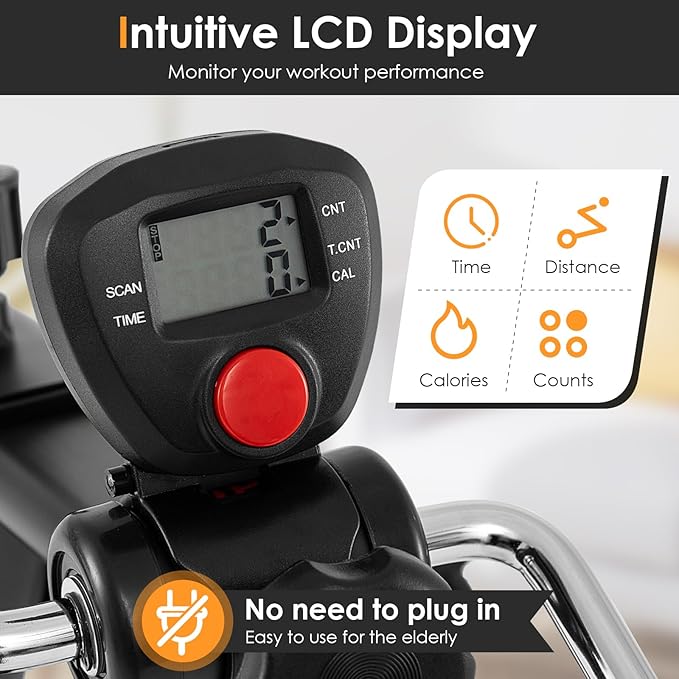 Pedal de ejercicio Goplus para personas mayores miniatura 6