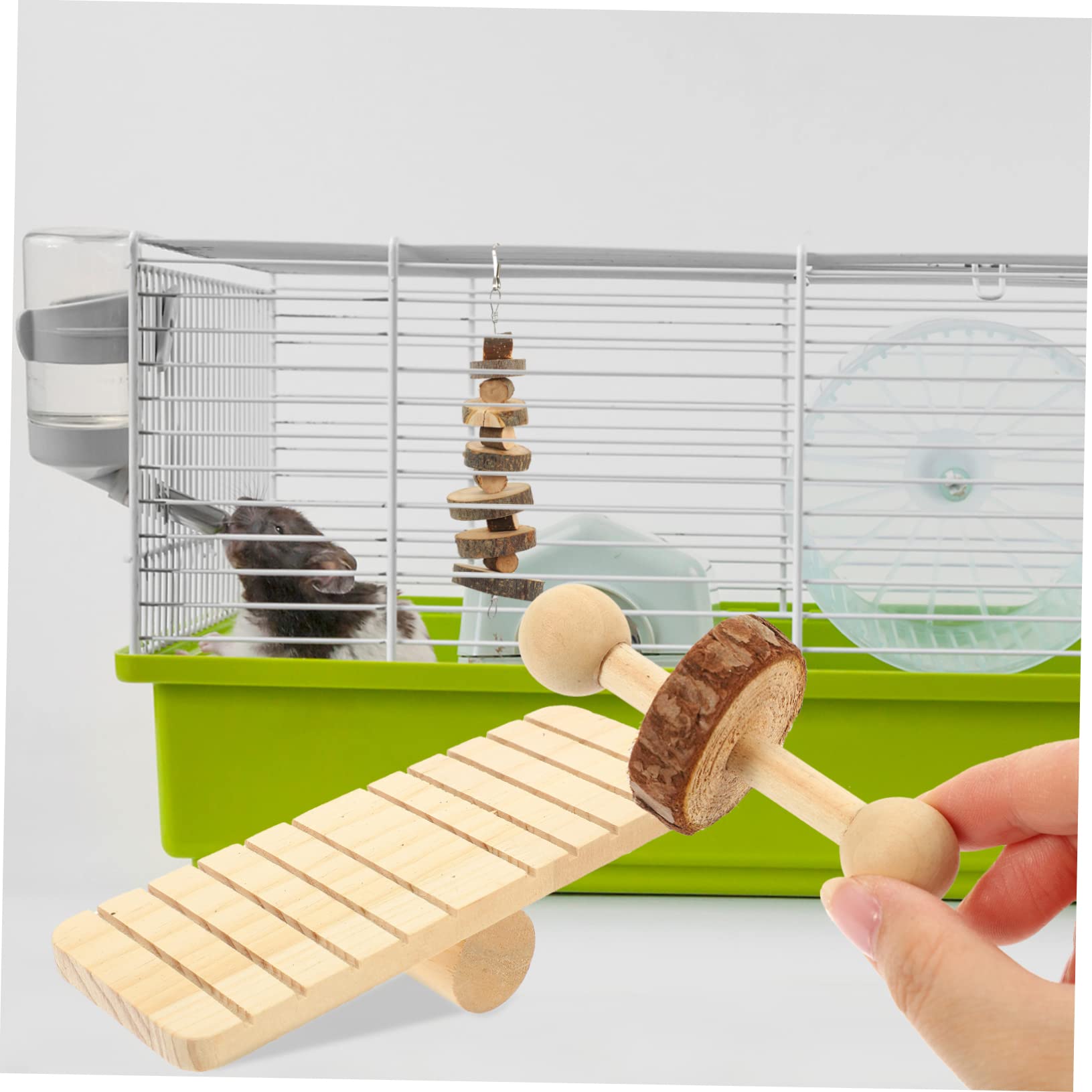 Kratzbrett für Kaninchen Kauspielzeug für Hamster und Kleine Haustiere Beißspielzeug aus Holz für Zahnpflege und Beschäftigung