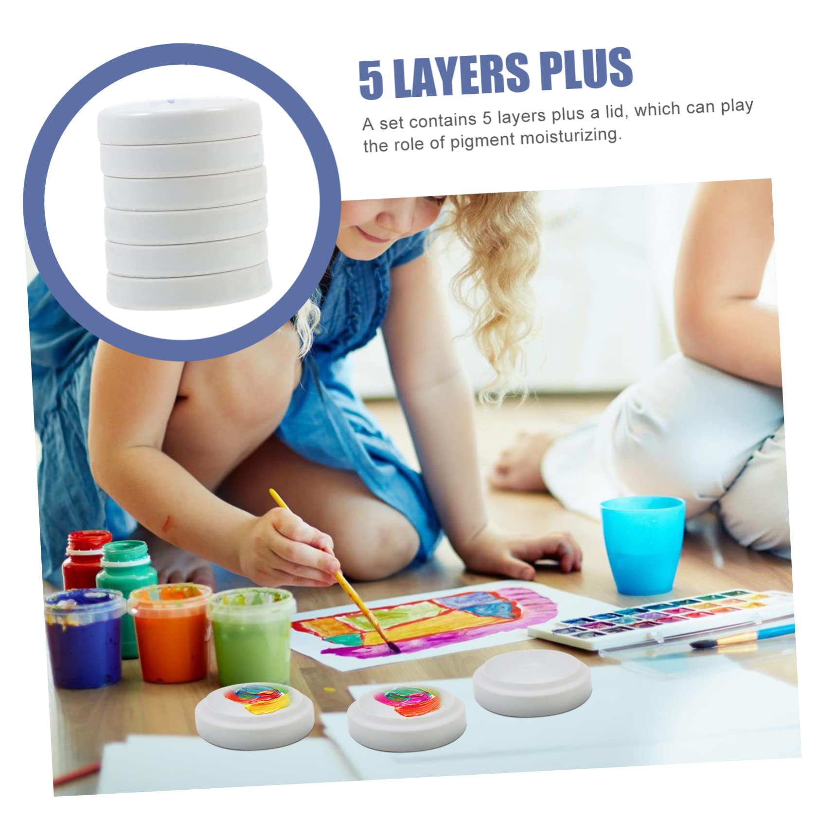 SHINEOFI Keramikimitat Mit Deckel Stapelbar Für Aquarellpigment Künstler Und Hobbykünstler