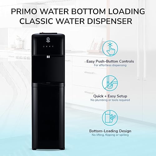 Miniatura 2 de Primo Dispensador de agua para botella de 5 galones - Máquina enfriadora de agua de carga inferior caliente y fría