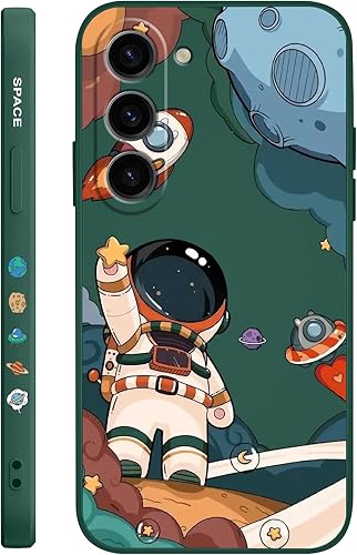 Miniatura 8 de Funda protectora para Samsung Galaxy S23, patrón de astronauta a prueba de golpes, anticaídas, para Samsung S23, verde astronauta